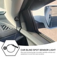 thumbnail image 4 of Riwesomey 2 piezas 2 uds monitoreo de punto ciego-luz de alerta luz de espejo de punto ciego de coche espejos laterales ciegos Cámaras de salpicadero de coche, 4 of 6