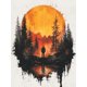 thumbnail image 1 of Qisvanset Framed Canvas Wall Art 12x16 Inch Faith Move Mountain Graphic Casual Tee Design Art, 1 of 5