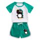 thumbnail image 1 of Odeerbi 1-12 Años Niños Niñas Conjunto de Verano Dinosaurio Con Camiseta de Manga Corta de Algodón Conjunto de Dos Piezas, 1 of 3