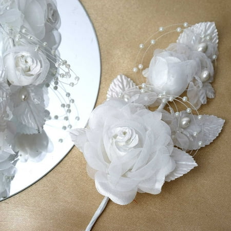 Balsacircle 12 Beaded Headpiece Craft Flowers Mini Flowers For
