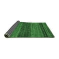 thumbnail image 2 of Ahgly Company Indoor Round Abstract Emerald Green Modern Area Rugs, 6' Round, 2 of 4