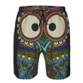 thumbnail image 3 of Logiee Boho Owl Print Mens Swim Trunks Quick Dry Board Shorts,Breathable Hawaii Beach Shorts Swimwear Bathing Suits-XX-Large, 3 of 6