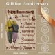thumbnail image 2 of LHSHID Gift for 25th Wedding Anniversary 25th Silver Wedding Anniversary Gifts Happy Anniversary Marriage Gifts for Wife Husband Him Her Anniversary Decorations Blanket 50x60in, 2 of 6