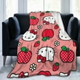 thumbnail image 4 of Hello Kitty Throw Blanket, Cozy Flannel Blankets For Boys Girls, Super Soft Warm Blanket For Couch Sofa Bed, 4 of 9