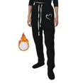 thumbnail image 4 of Gibobby Pantalones deportivo casuales para mujer, cómodos pantalones de pijama con pierna recta, pantalones de yoga con cordón, transpirables, pantalones de pijama con bloques（Negro， L), 4 of 5