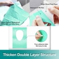 thumbnail image 2 of Toilet Seat Covers Disposable Extra Thick and Large, Waterproof Toilet Seat Protector for Travel Hospital Public Toilet Hotel Public Toilets Mat, 50 Pack?Green, 2 of 8