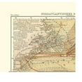 thumbnail image 4 of Historic Nautical Map - North Atlantic Ocean in Winter - Perthes 1914 - Vintage Wall Art, 4 of 4