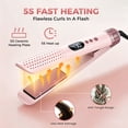 thumbnail image 6 of 2-in-1 Airflow Curling Iron Flat Iron, Hair Straightener & Curler, 1 inch Curling Wand with 20 Million Negative Ions, 5 Temp Settings, Dual Voltage for Travel, 6 of 9