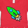 thumbnail image 3 of Inktastic Cute Green Rocket Gift Baby Girl Dress, 3 of 4