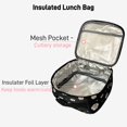 thumbnail image 6 of 3-Piece Backpack Set,Large Capacity Daisy Print Backpack with Insulated Lunch Bag & Pencil Pouch,Waterproof with Laptop Compartment & Side Pocket, 6 of 8