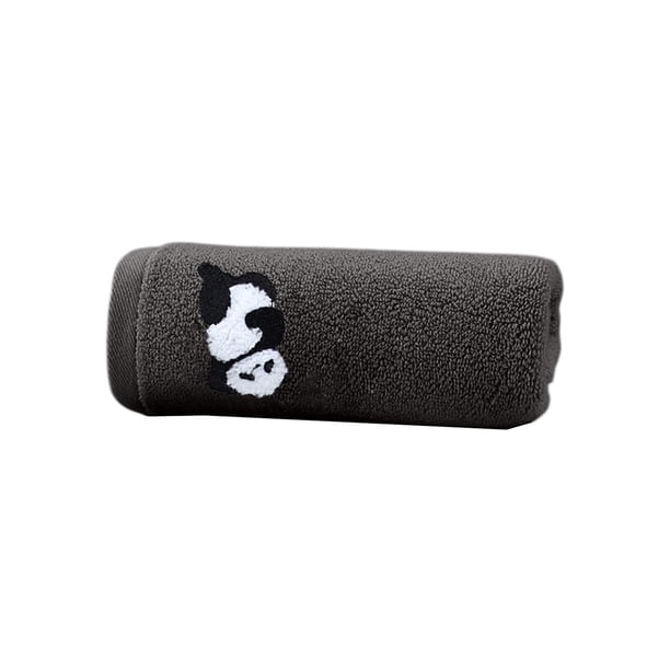 Toallas Limpias para la Cara Simulada Pandas Bordados 29.53x13.39 Pulgadas, Toallas de Cara de Algodón, Suave Absorbente Casa Baño Cocina Toalla de Mano