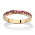 thumbnail image 1 of Bracelet Empilable en Pierre de Naissance Simulée en Plaqué Or, 1 of 5