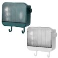 thumbnail image 1 of 3 piezas de jabonera de plástico montada en la pared para ducha con colgador para bola de baño, jabonera autodrenante adhesiva para montaje en pared, 1 of 5