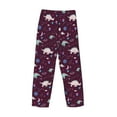 thumbnail image 4 of Kdxio Space Dinosaur Print Men's Sleep Pajama Pant Lounge Pants with Pockets, 4 of 8