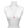 thumbnail image 3 of Delight Jewelry Silvertone Hot Pink ''Big Sister'' with Heart Everlasting Love Engraved Cross Zoey Necklace, 28", 3 of 4