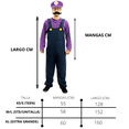 thumbnail image 2 of Disfraz Waluigi Plomero Morado FX Costumes para Adulto Hombre Talla Chica, 2 of 6