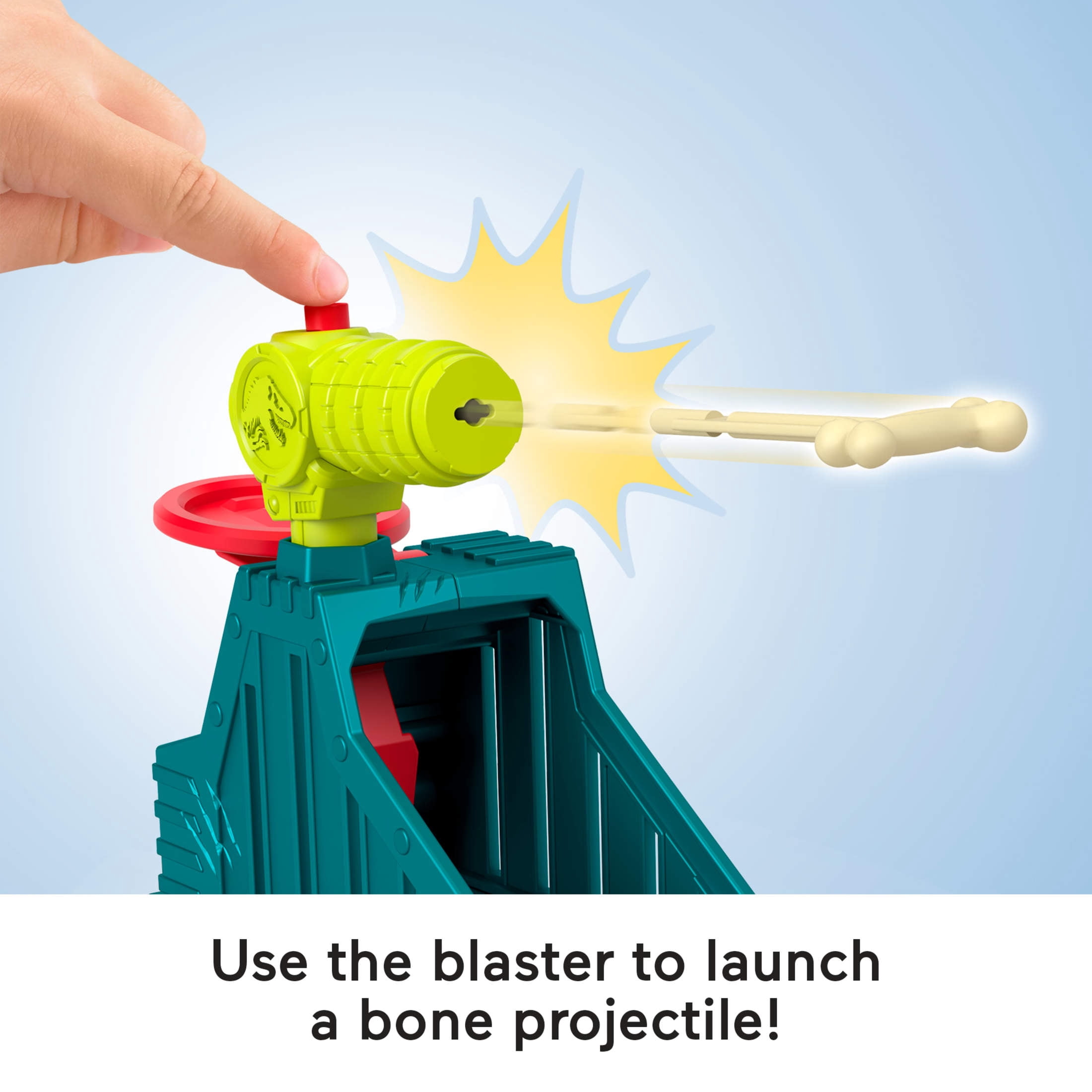Imaginext Jurassic World Launcher Set with Chomping Toy T. rex & 2 Accessories (Styles May Vary)