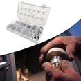thumbnail image 4 of 250Pcs Cotter Pin R Clips Spring Retaining Hair Pins Kit Zinc-Plated Steel, 4 of 6
