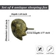 thumbnail image 5 of Perilla Home Set of 6 Sleeping Fox Knobs With 6.4 ounces for Kitchen Cabinets Dresser Drawer Interior|Exterior, 5 of 6