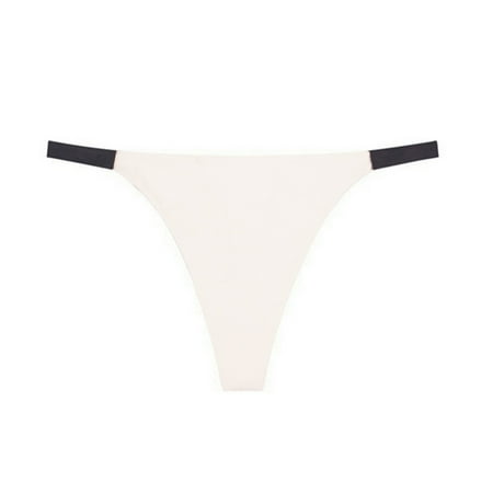 DVKOVI Seamless Underwear for Women High Cut String Bikini Panties Low Rise Hipster Ladies Sexy Cheeky Underwear Brief Sexy Panties for Women Thong Cheeky Underwear