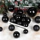 thumbnail image 5 of Bola de Navidad de plástico ecológica de color negro de 4 a 15 cm para decoración de árbol de Navidad, colgante para regalo de Año Nuevo, 5 of 5