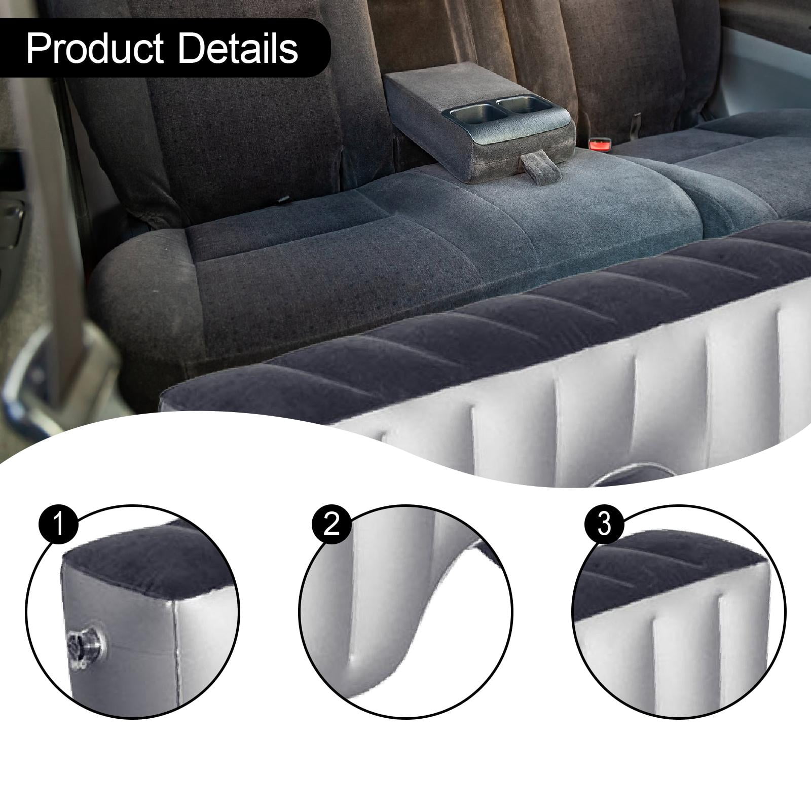 Inflatable Car Air Travel Mattress Back Seat Bed Portable PVC Flocking Sleeping Pad for Family Travel
