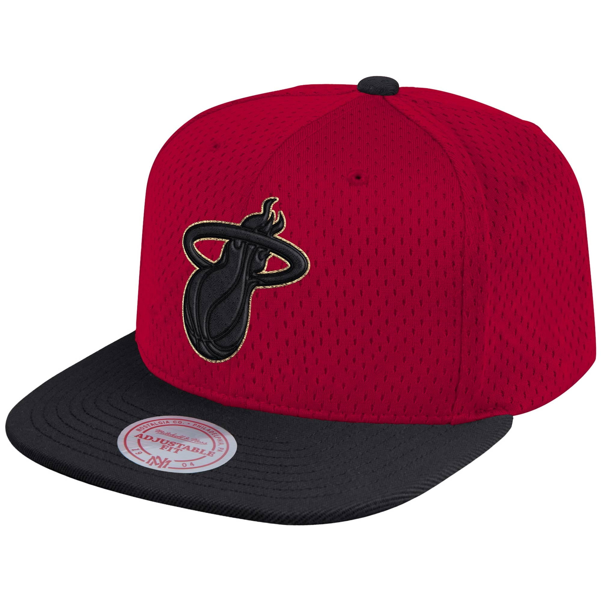 Gold Block Snapback Hat - Wine - OSFA 
