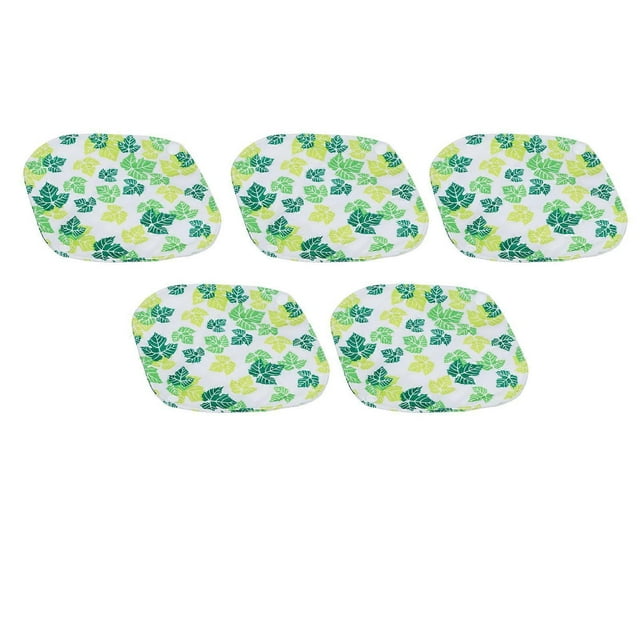 Lot de 5 serviettes hygiéniques lavables et réutilisables, résistantes à l'eau, imprimées, pour femmes