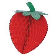 Beistle 8" Tissue Strawberry Red/Green 4/Pack 55303-8