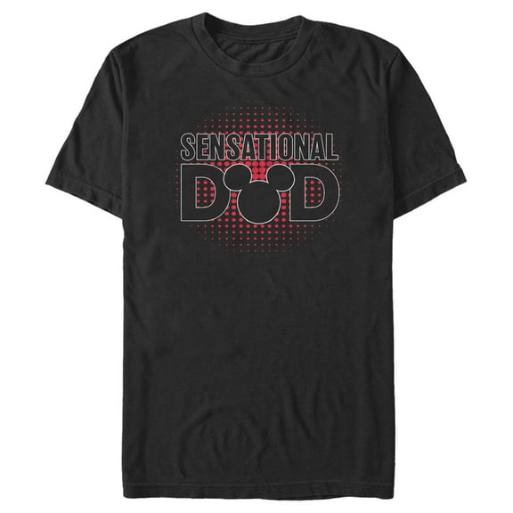 Men's Mickey & Friends Sensational Dad  Graphic Tee Black Medium