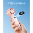 thumbnail image 3 of Ventilador de Mano Kimguard Turbo 5500mAh 20h Enfriamiento Rosa, 3 of 8