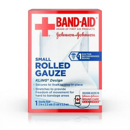 Band-Aid Rolled Gauze Small (Pack of 8)