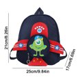 thumbnail image 3 of Mochila de avión para niños, dibujos animados de animales, lindo y cómodo bolso preescolar (negro) Sywqhk Para Estrenar, 3 of 3