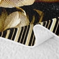 thumbnail image 5 of Manfei Vintage Floral Leaves Twin Quilt Set 2 Pieces,Minimalist Stripes Twin Coverlet Set,1 Bedspread and 1 Pillowcase, 5 of 7