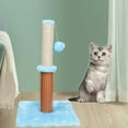 thumbnail image 1 of Cat post for scratching with Dangling Ball Natural Durable Sisal Board Cat Scratchers Pole Interactive Toys for Kittens & Cat azul, 1 of 6