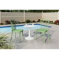 thumbnail image 2 of Strata Furniture 2 Rio Polypropylene Chairs with Sprout Table in Mint/White, 2 of 2