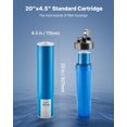 thumbnail image 4 of VEVOR Whole House Water Filter Replacement Cartridge 4.5" x 20" Iron & Manganese, 4 of 9