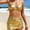 Gold, variant on Top-kevin Women's String Bikini Set 2 Piece Triangle Halter Side Tie Swimsuits Bathing Suits