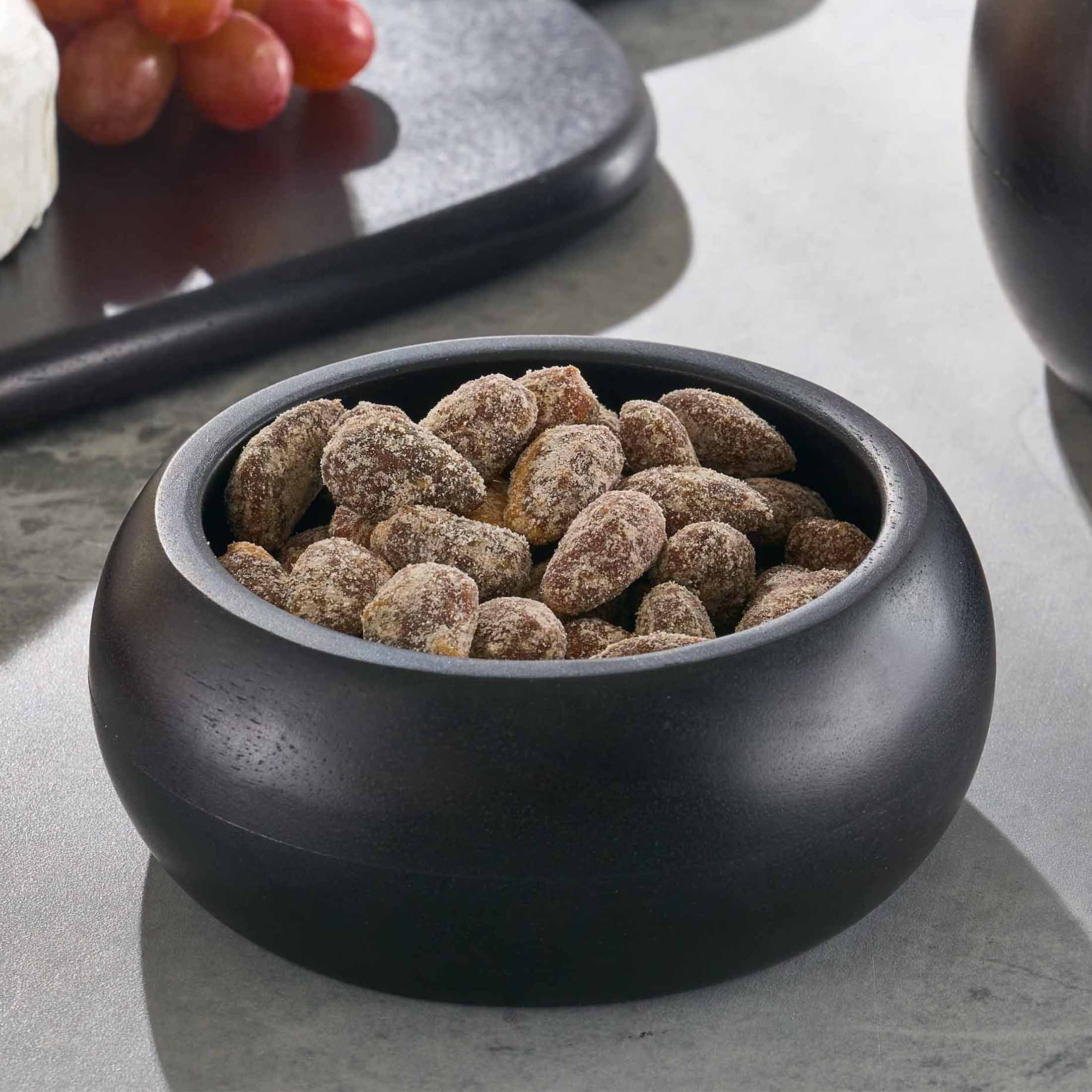 (2 pack) Better Homes & Gardens Wood Small Serving Bowl, Black