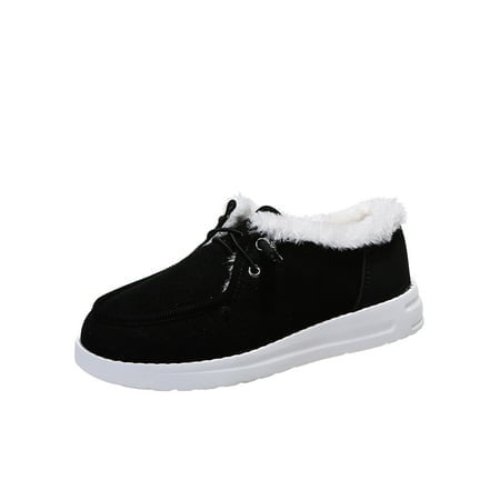 

Yazi Womens Snow Boots Winter Warm Slip On Fur Lined Ankle Booties Size 4-12