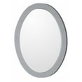 thumbnail image 3 of Bellaterra Home Oval framed mirror-manufactured wood-white, 3 of 3