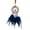 Indigo, variant on Orange Dreamcatcher for Sacral Chakra Healing. Uses Orange Feathers and Carnelian Stones to Provide Protection and Creative Energy in Bedrooms, Meditation Spaces, Nurseries