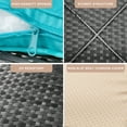 thumbnail image 6 of Walsunny 7 Pieces Patio Conversation Set, All-Weather Silver Rattan Wicker Patio Furniture Sets with 6 Chairs and 1 Coffee Table, Washable Couch Cushions,Sliver Rattan Blue Cushions, 6 of 7