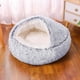thumbnail image 2 of 2 in 1 Plush Round Cat Bed Sleeping Bag Nest for Small Dogs Medium dogs  Pet Mattress Warm Soft Comfortable Basket Cat Dog ShopWise Round, 2 of 11
