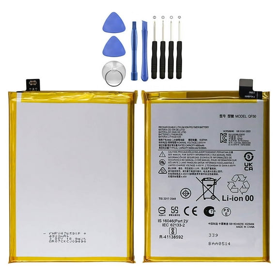 KIQ 3.91V 4850mAh Li-Ion Replacement Battery Compatible with Motorola G 5G (2024)