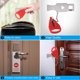thumbnail image 4 of Eigraketly Cerradura de seguridad Hebilla de prevención de intrusiones de acero inoxidable portátil Antirrobo Inicio Hotel Viaje Suministros de Type2 NO2, 4 of 6