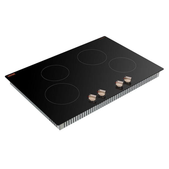 6600W Induction Cooktop 4 Burner Electric Stove with 12 Temperature Settings Glass Surface Auto Shut Off