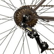 Huffy 26 North Peak Mountain Bike, Fits Riders 50+, Charcoal Gray, Adult, Mens