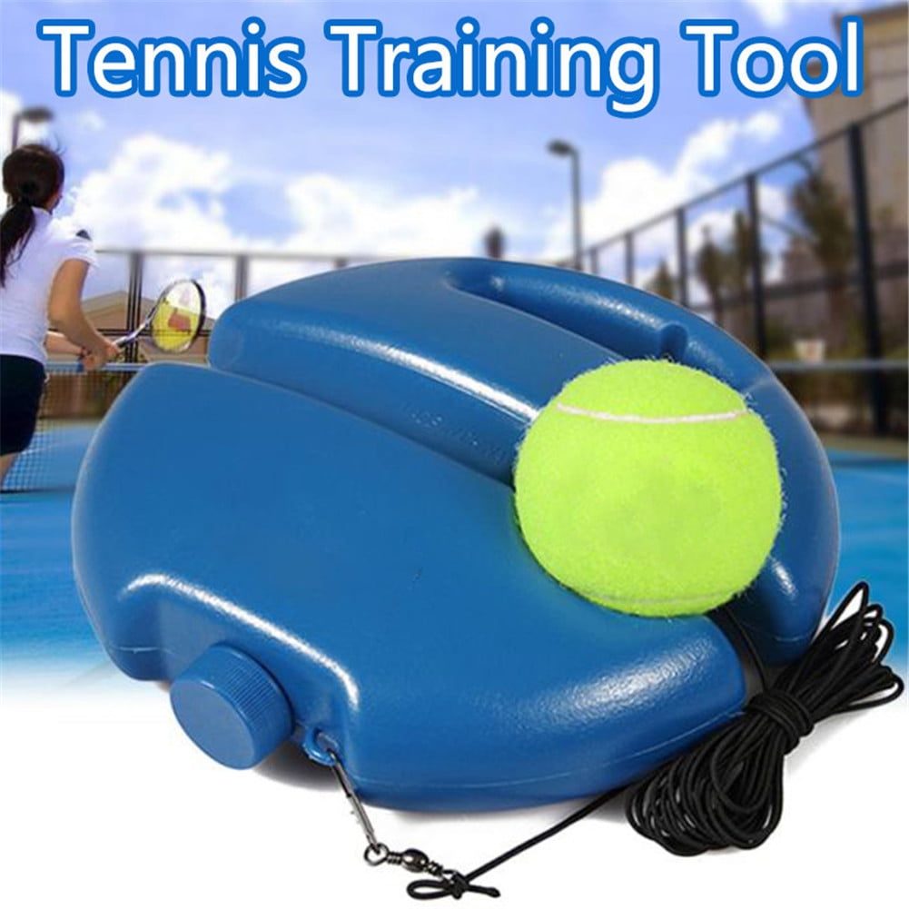 A C-Tennis Trainer with 2 Balls Tennis Ball Trainer Exercise Self-Study Rebound Ball with Tennis Training Partner Practice Baseboard for Kids and Beginner VGEBY Tennis Trainer Rebound Ball