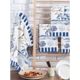 thumbnail image 2 of Coastal Blue Hand Towels Set,Waffle Weave Kitchen Towels 2 Pieces,Ocean Nautical Lighthouse Starfish Anchor Microfiber Hair Face Bath Tea Towel Absorbent Quick Drying Cleaning Dish Cloths,15.7"x23.6", 2 of 7
